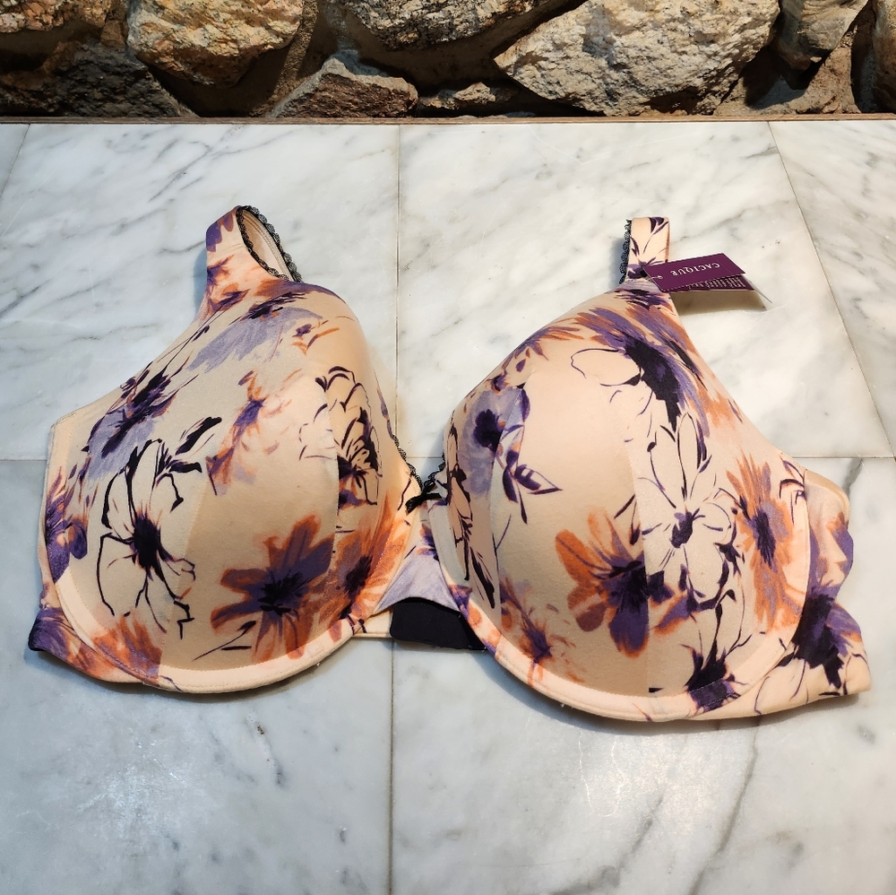 Cacique Floral Full Coverage Underwire Bra
